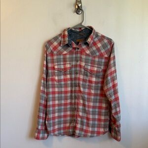 Preowned Women’s Size Small colorful plaid Jachs Girlfriend Bea shirt